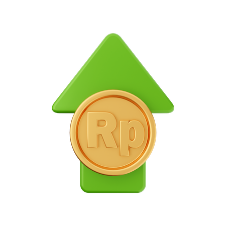 Increase Rupiah  3D Icon