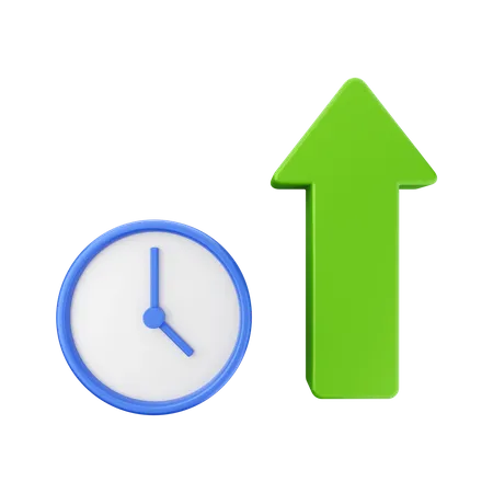 Increase Time  3D Icon