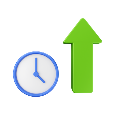 Increase Time 3D Icon