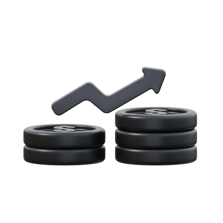 Increased Money  3D Icon