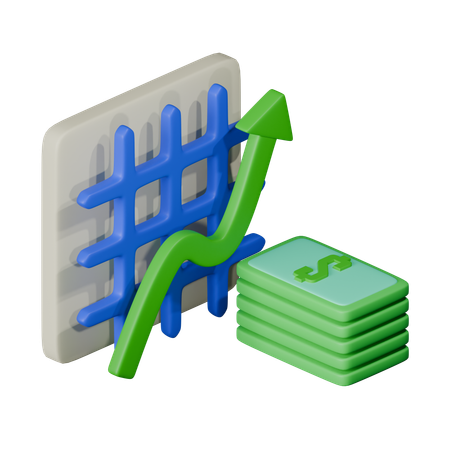 Increased Profit  3D Icon