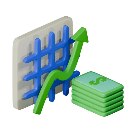 Increased Profit  3D Icon