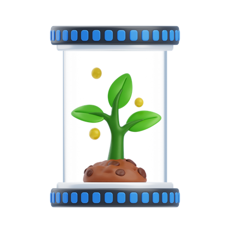 Incubadora de árboles  3D Icon