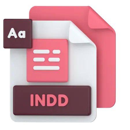 INDD  3D Icon