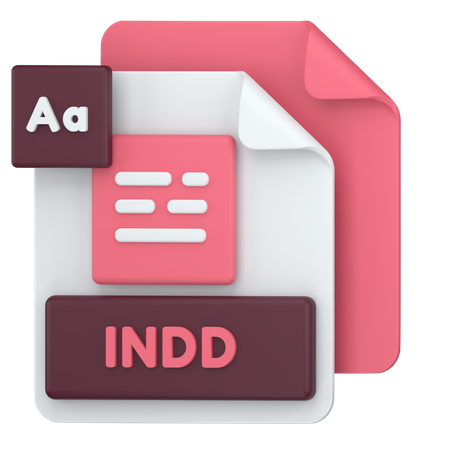 INDD  3D Icon