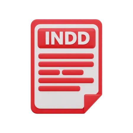 Indd-Datei  3D Icon