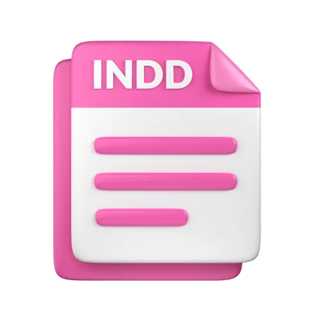 3 D INDD File Icon 3D Icon
