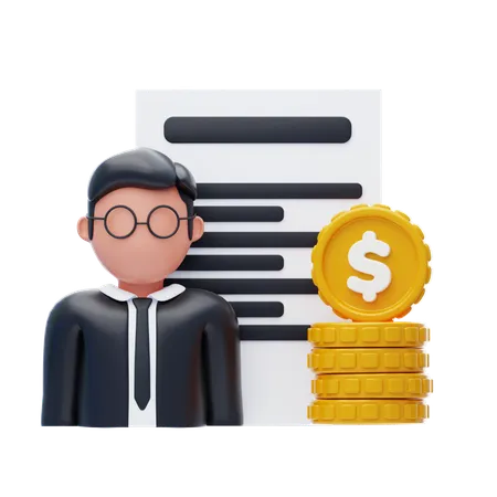 Indépendance financière  3D Icon