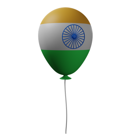 Independence Day Balloon  3D Icon