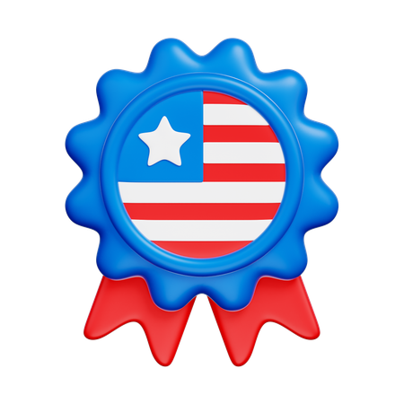 Independence Day Medal  3D Icon