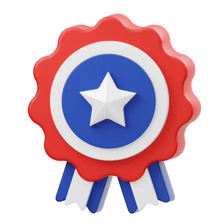 Independence Day Medal  3D Icon