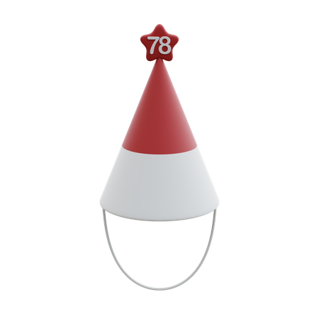 Independence Day Party Hat  3D Icon