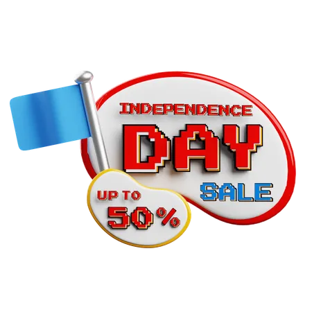 Independence Day Sale  3D Icon