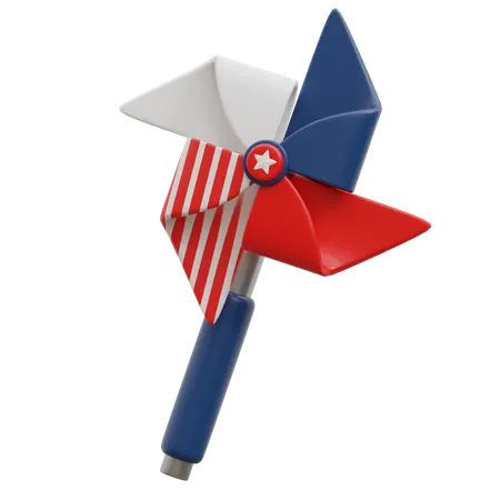 Independence Pinwheel  3D Icon
