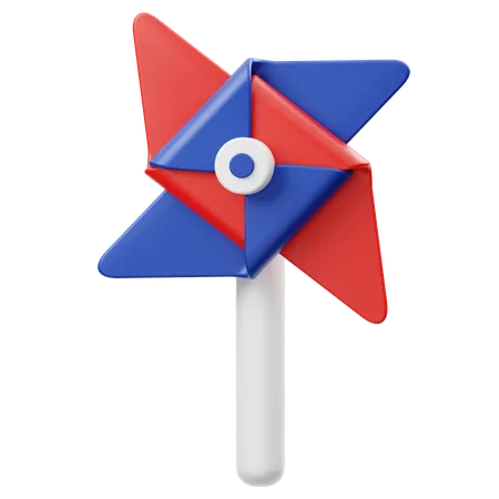 Independence Pinwheel  3D Icon