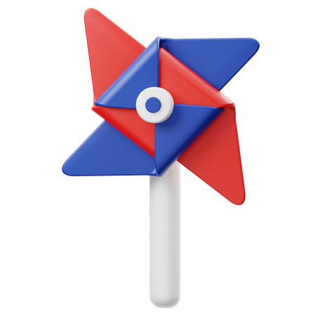 독립 바람개비  3D Icon