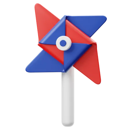 Independence Pinwheel  3D Icon