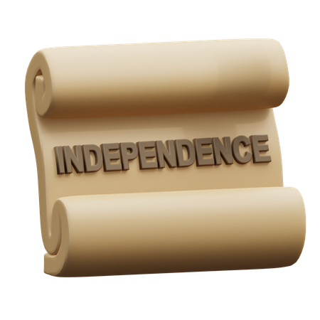 Independence Scroll  3D Icon