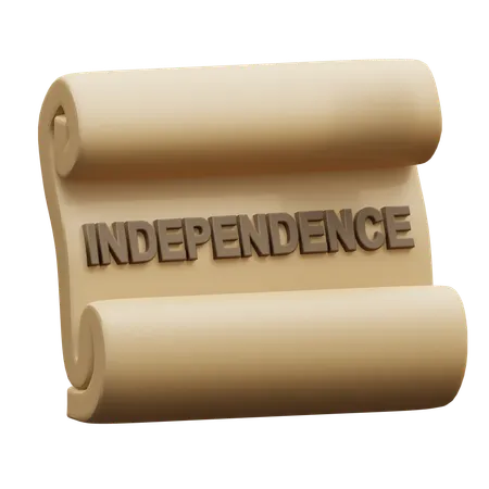 Independence Scroll  3D Icon