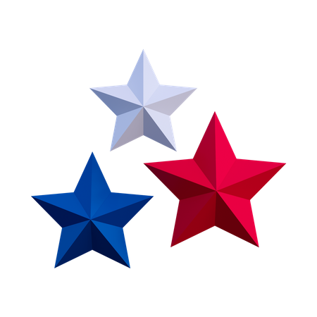 Independence Star 3D Illustration