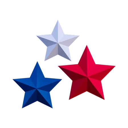 Independence Star  3D Illustration