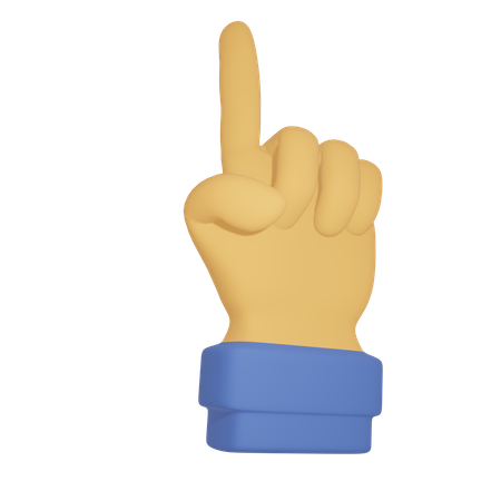 Index finger  3D Icon