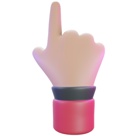 Index finger hand gesture  3D Icon