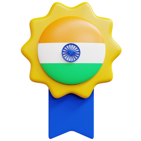 India Badge  3D Icon