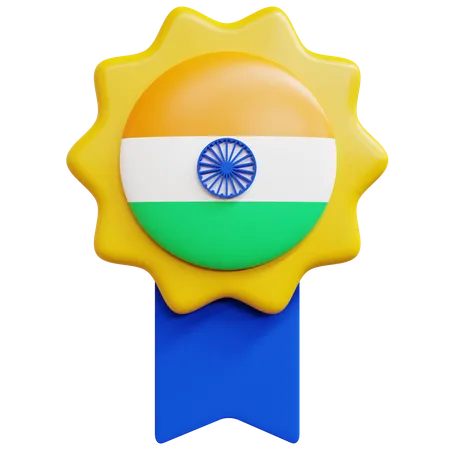 India Badge  3D Icon