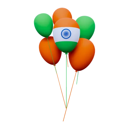India Balloons  3D Icon