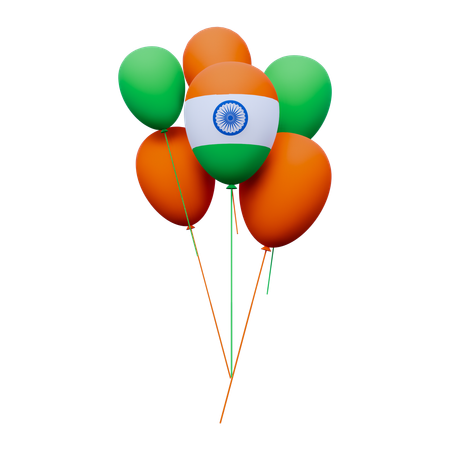 India Balloons  3D Icon