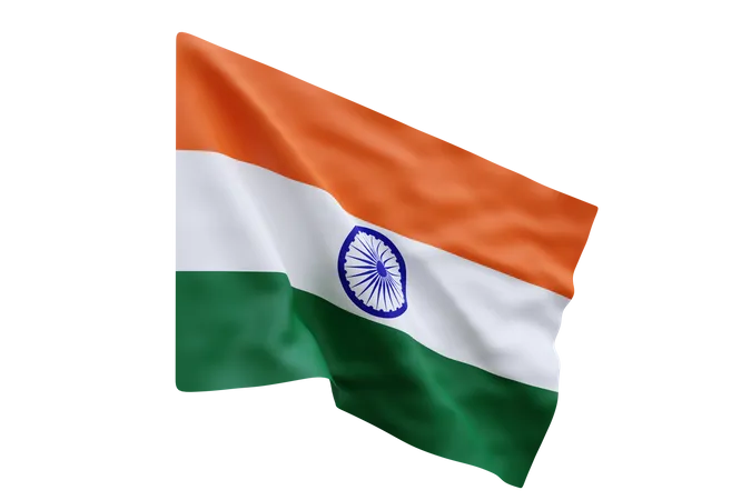 India flag  3D Illustration