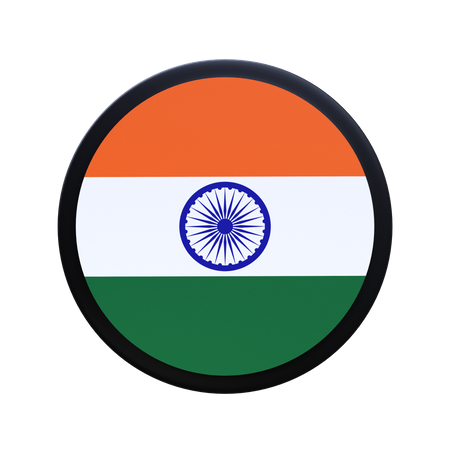 India flag  3D Illustration