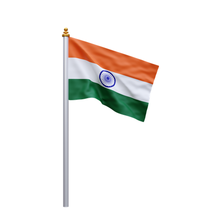 India flag  3D Illustration