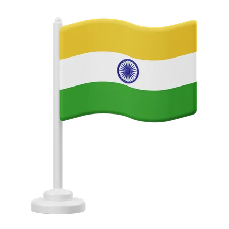 India Flag  3D Illustration