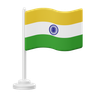 3d india flag logo