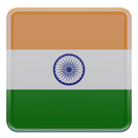 India Flag  3D Illustration