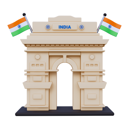 Portão da Índia  3D Icon
