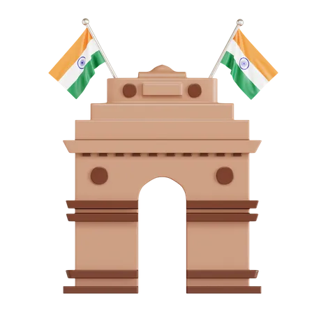 India Gate  3D Icon