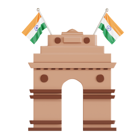 India Gate  3D Icon