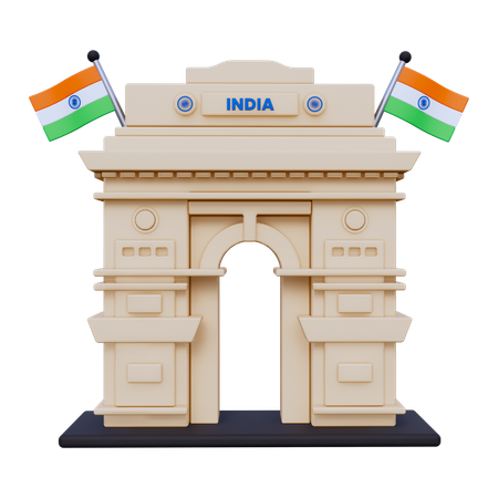 India Gate  3D Icon