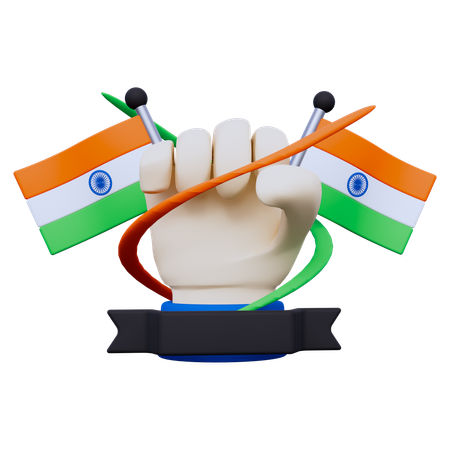 India Independence Day  3D Icon