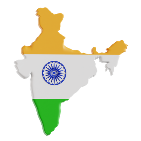 India Map  3D Icon