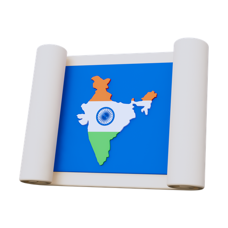 India Map  3D Icon