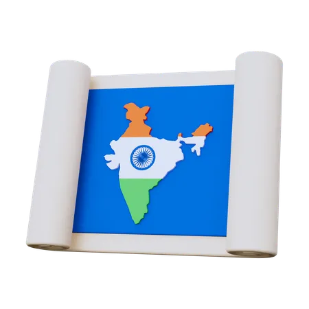 India Map  3D Icon