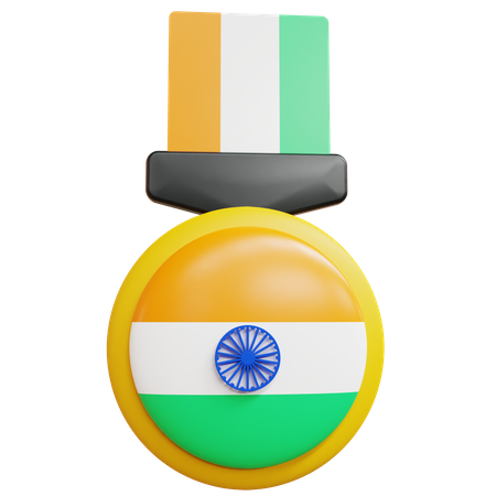 India Medal  3D Icon