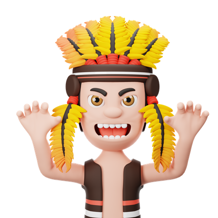 Indian  3D Icon