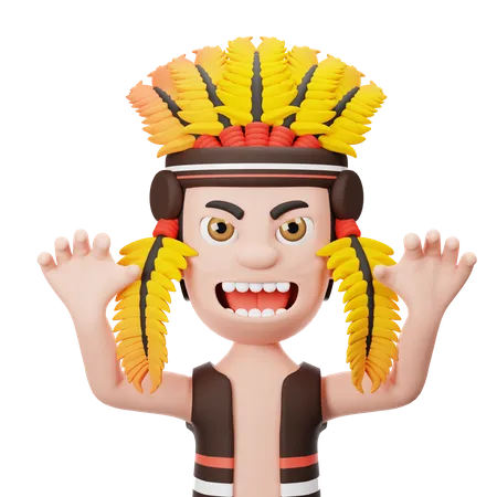 Indian  3D Icon