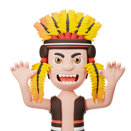 Indian  3D Icon