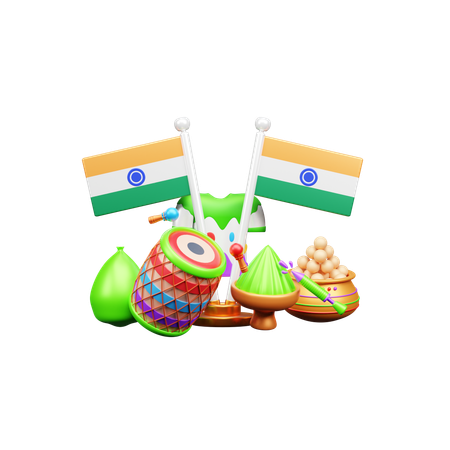 Indian Festival  3D Icon